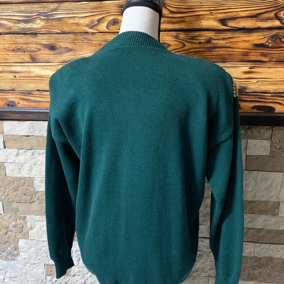 Vintage 1980’s Union Made Embellished Knit Sweater Western Rhinestones Cowgirl - Picture 5 of 8